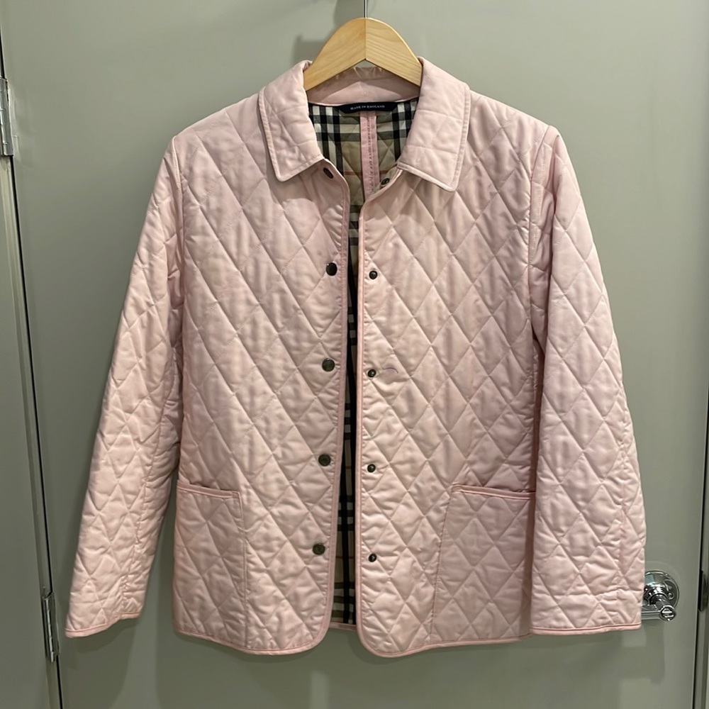 Burberry Women’s Quilted Jacket in pink